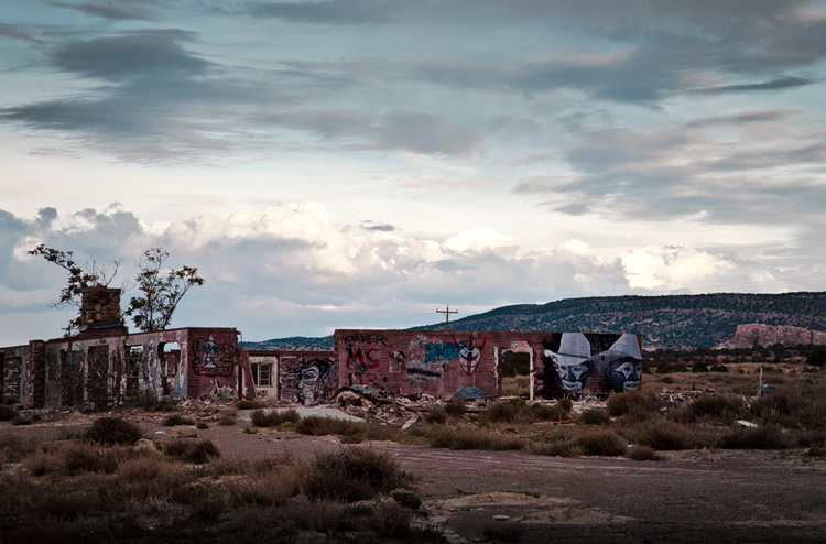 Northern Arizona Navajo Abandoned Building Graffiti